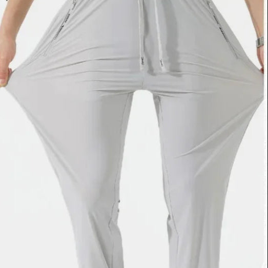 Elevate Your Workout with Unisex Summer Silk Ice Pants - High Stretch & Quick-Drying for Yoga & Running!