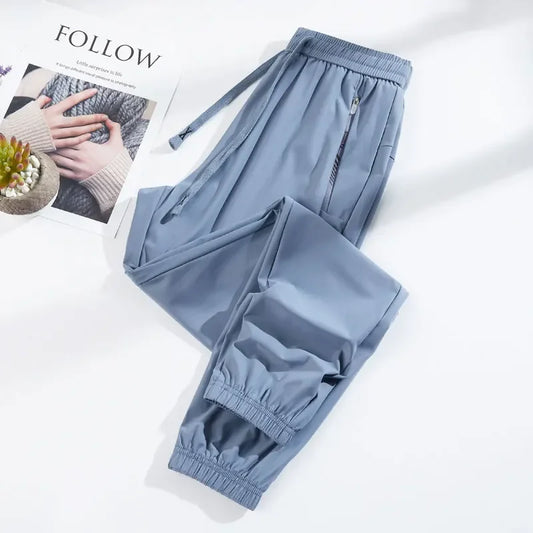 Elevate Your Workout with Unisex Summer Silk Ice Pants - High Stretch & Quick-Drying for Yoga & Running!