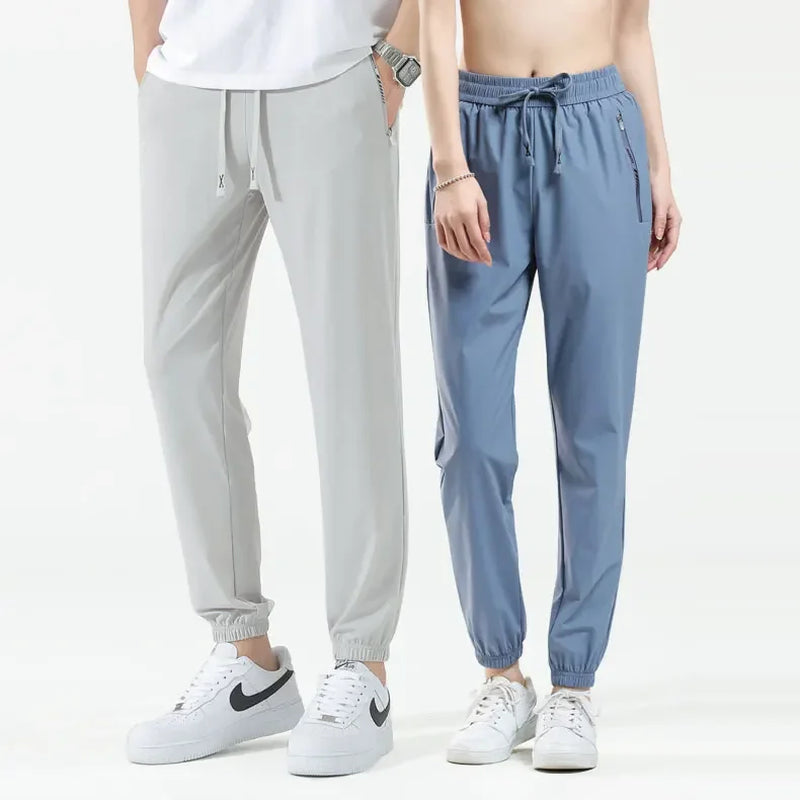Elevate Your Workout with Unisex Summer Silk Ice Pants - High Stretch & Quick-Drying for Yoga & Running!